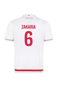 AS Monaco Denis Zakaria #6 Fotballdrakt Hjemme Klær 2025-26 Korte ermer